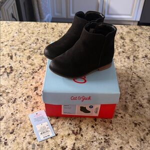 Cat & Jack Kids Black Ankle Boots